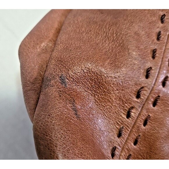 The Sak Genuine Leather Bag Crossbody Embroidered Adjustable Strap Foldover - Picture 15 of 16